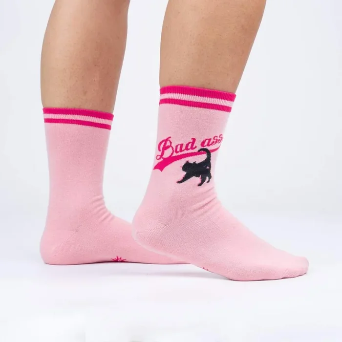 Sock It To Me – Bad Ass Cat Crew Socks