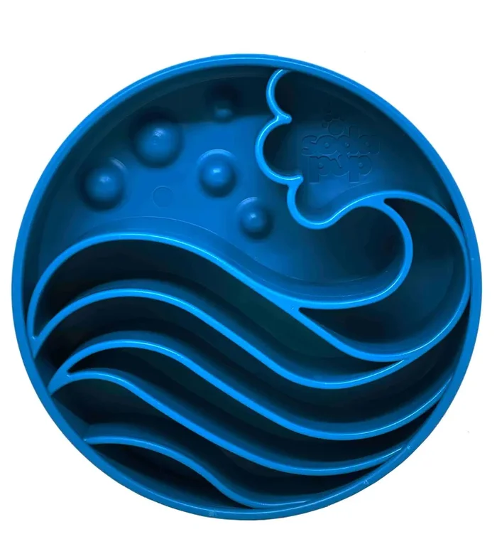 SodaPup – Wave Design eBowl Enrichment Slow Feeder Bowl for Dogs