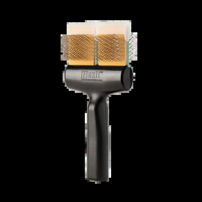Soft Flex Finishing Undercoating Combo Double Brush Green/Gold by FlexIt
