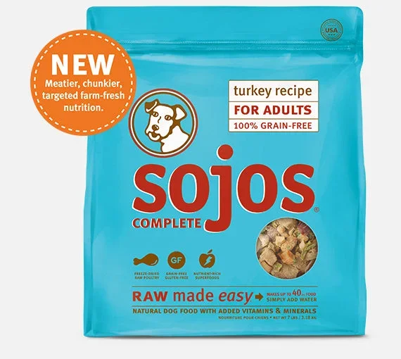 Sojo’s Complete Turkey Recipe Dry Dog Food 7lb