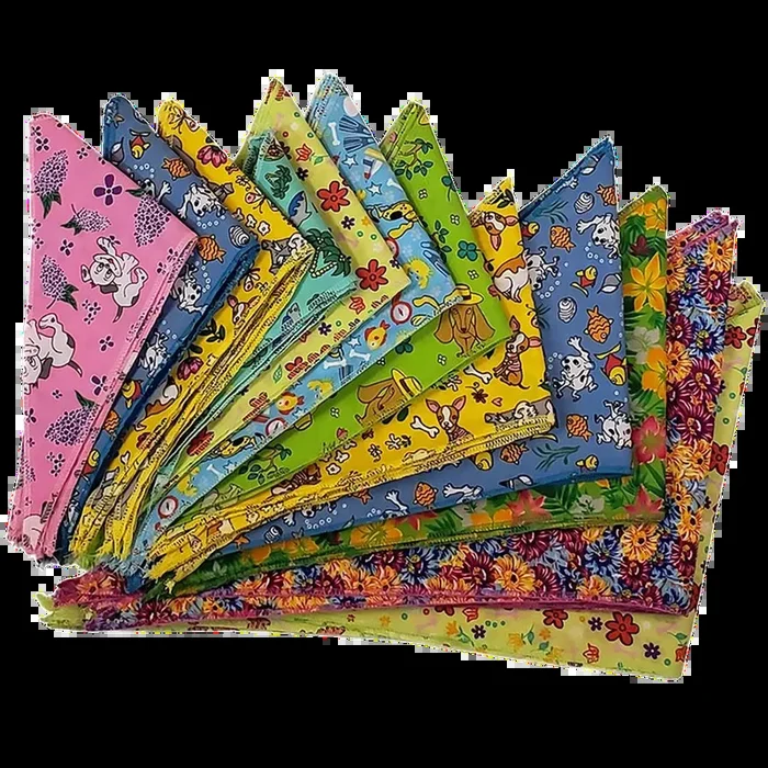 Spring & Summer Bandanas – 60 Assorted Sizes and Patterns by Bandanas Unlimited