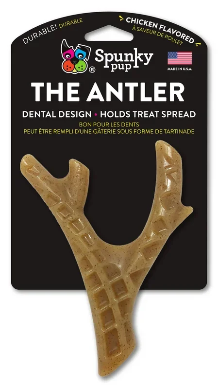 Spunky Pup – Hard Chew Nylon Antlers – Made in the USA – The Antler – Elk