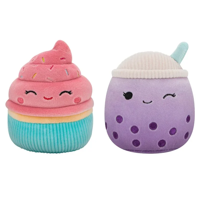 Squishmallow Sweets – Poplina & Diedre Squeaky Plush Dog Toy