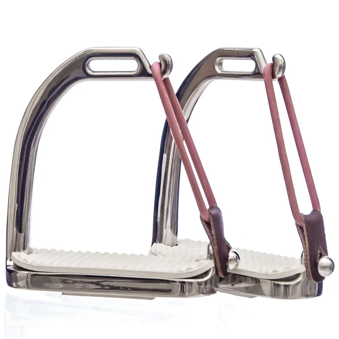 Stainless Steel Peacock Stirrups, Pair