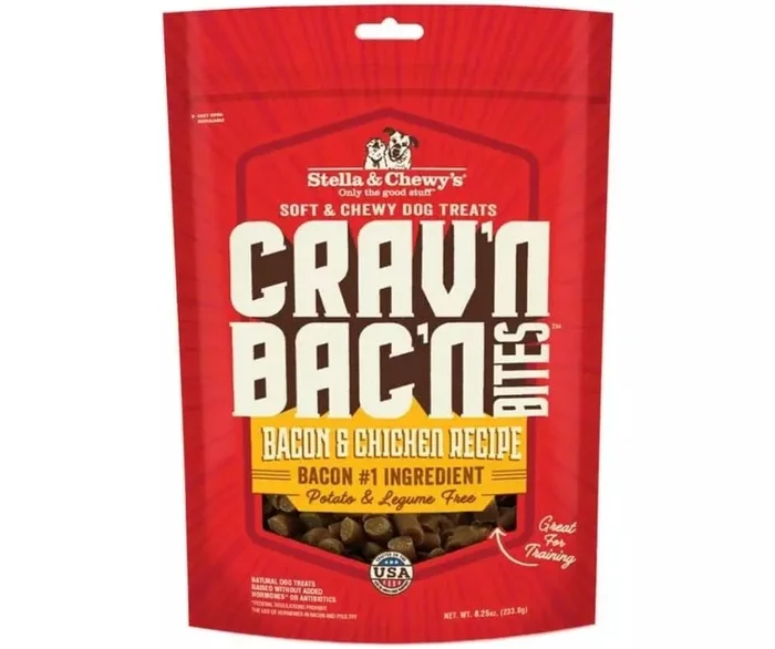 Stella & Chewy’s – Crav’n Bac’n Bites Bacon & Chicken Recipe Dog Treats