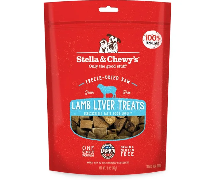 Stella & Chewy’s – Lamb Liver Dog Treats