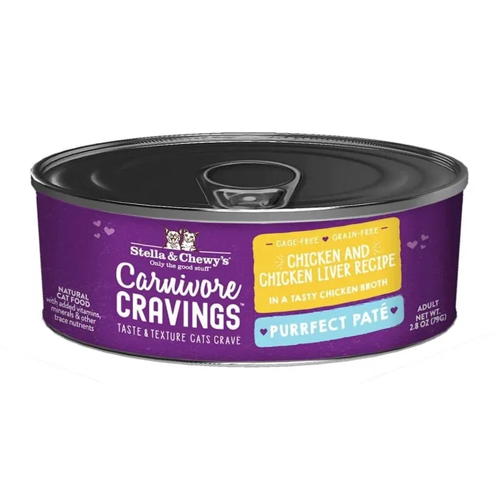 Stella & Chewy’s Carnivore Cravings Purrfect Paté Chicken & Chicken Liver Recipe Wet Cat Food