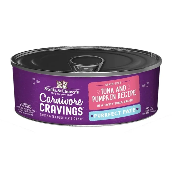 Stella & Chewy’s Carnivore Cravings Purrfect Paté Tuna & Pumpkin Recipe Wet Cat Food