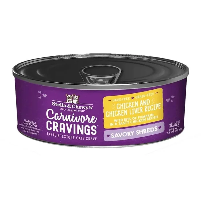 Stella & Chewy’s Cat Carnivore Shredded Chicken & Liver 2.8oz