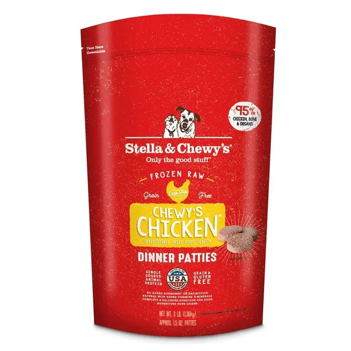 Stella & Chewy’s Chicken Patties, Frozen Raw Dog Food