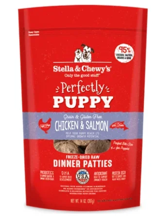 Stella & Chewy’s Dog Food FD Dinner Patties Puppy Chicken & Salmon 14 oz