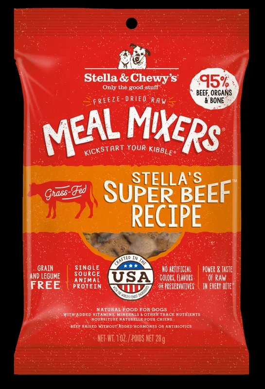 Stella & Chewy’s Dog Freeze-Dried Stella’s Super Beef Meal Mixers – 1 oz