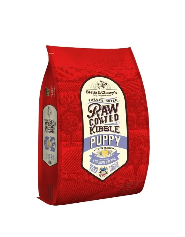 STELLA & CHEWY’S Dry Puppy Food Raw Coated Chicken