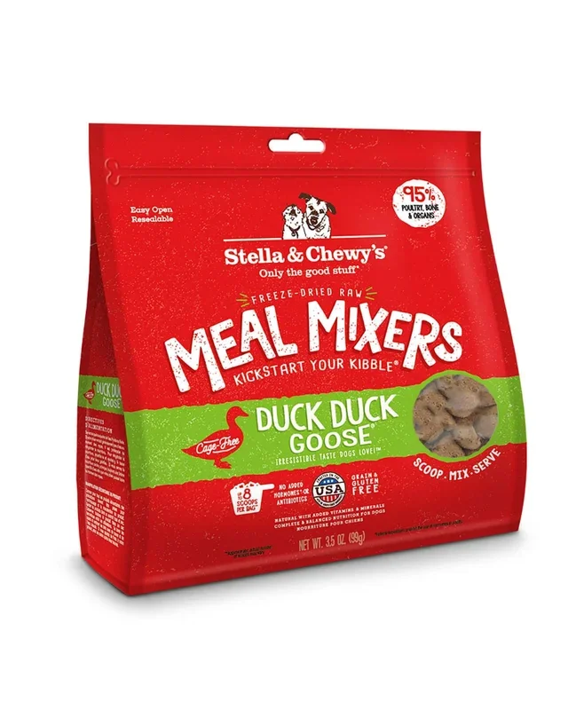 Stella & Chewy’s Freeze-Dried Duck Goose Meal Mixers for Dogs 18oz