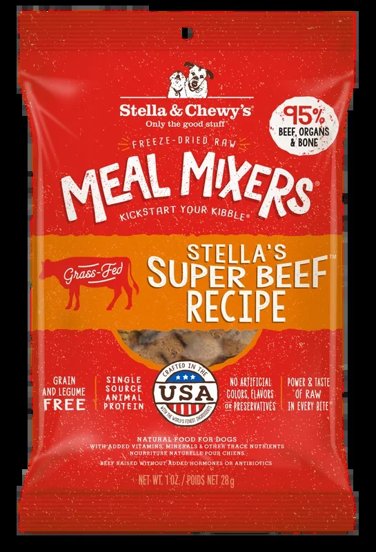 Stella & Chewy’s Freeze Dried Raw Stella’s Super Beef Meal Mixers