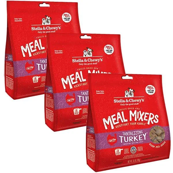 Stella & Chewy’s Freeze Dried Tantalizing Turkey (Pack of 3) 3.5 Oz Bags