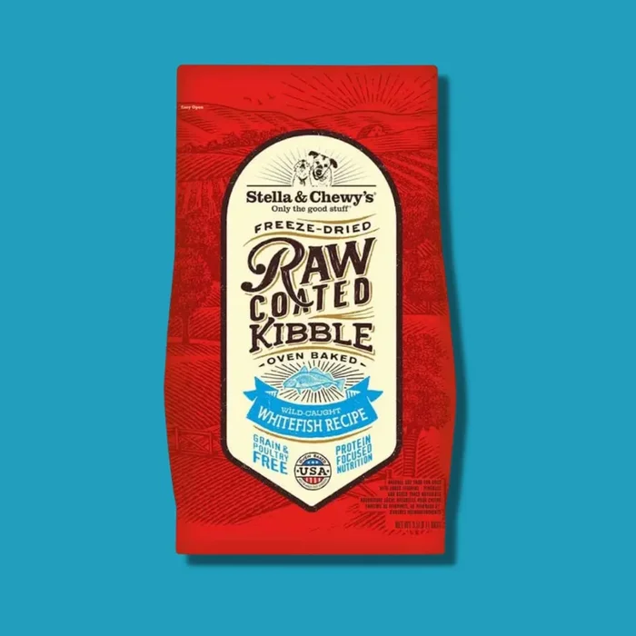 Stella & Chewy’s Raw Coated Whitefish Baked Kibble Dog Food 22 lb