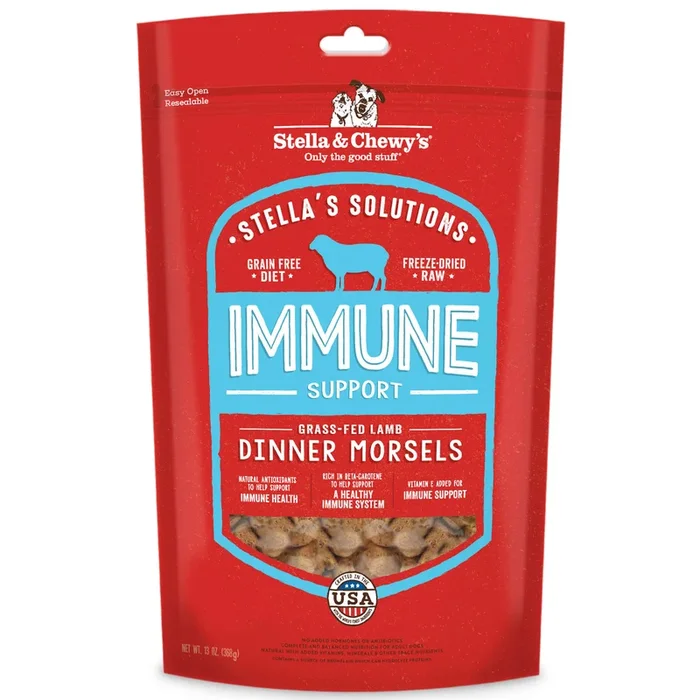 Stella & Chewy’s Stella’s Solutions Immune Support Freeze-Dried Raw Grass-Fed Lamb Dinner Morsels Dog Food