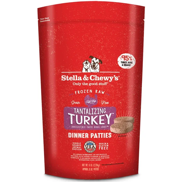 Stella & Chewy’s Tantalizing Turkey Grain-Free Frozen Raw Dinner Patties Dog Food