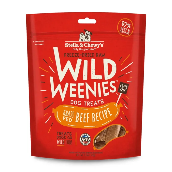 STELLA & CHEWY’S Wild Weenies Dog Treats 3.25 oz. Beef