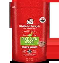 Stella & Chewys Dog Frozen Duck Duck Goose Dinner Patties