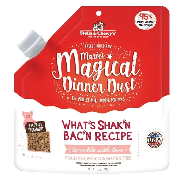 STELLA & CHEWYS Magical Dinner Dust What’s Shak’n Bac’n for Dogs 7oz