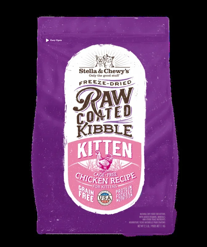 Stella and Chewys Raw Coated Premium Kibble Cat and Kitten Food