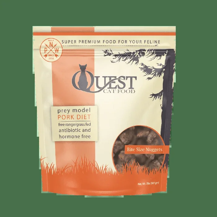 Steve’s Quest Pork Nuggets 2-lb, Frozen Raw Cat Food