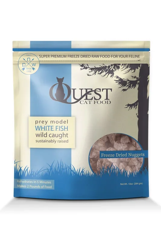 Steve’s Quest Prey Whitefish Nuggets Freeze-Dried Cat Food