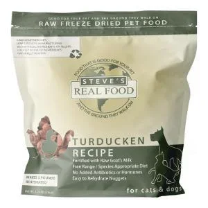 Steves Real Food Freeze Dried Turducken Dog/Cat 1.25lb