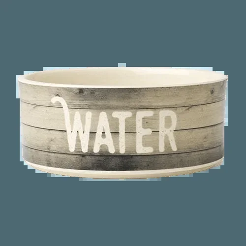 Stoneware Pet Bowl – Farm Dog WATER Bowl 6″, 3.5 cups (Dishwasher Safe)