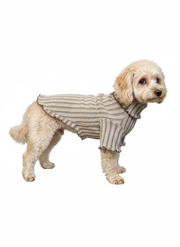 Striped Bow-Tie Base Shirt for Dogs