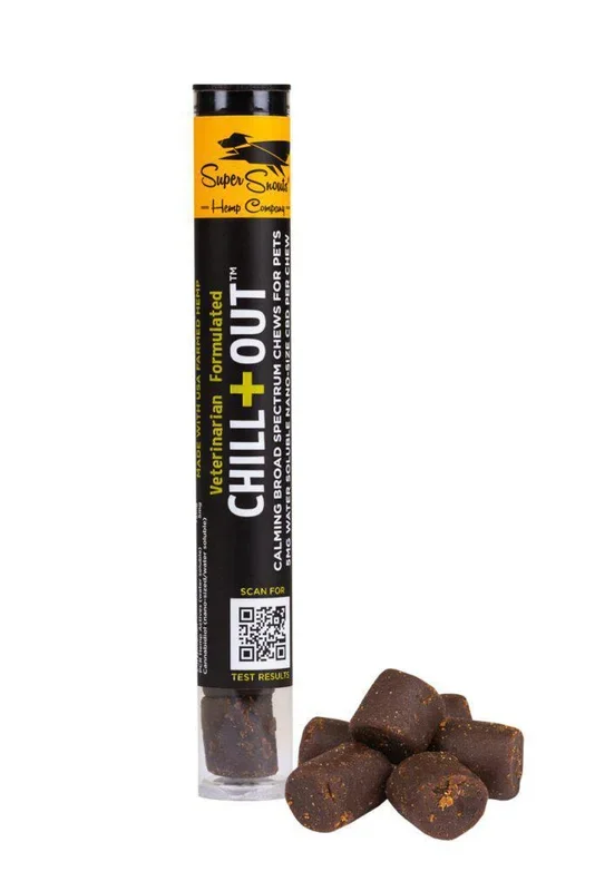 Super Snouts Hemp Dog Grain Free Broad Spectrum CBD Chew Chill Out 6ct