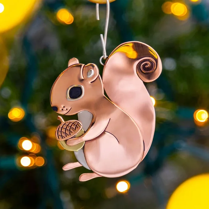 Sweet Squirrel Mixed Metal Ornament