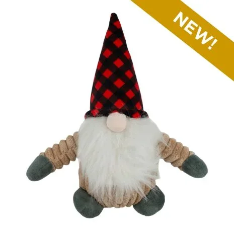 Tall Tails – Gnome Plush With Red & Black Hunter’s Plaid Hat