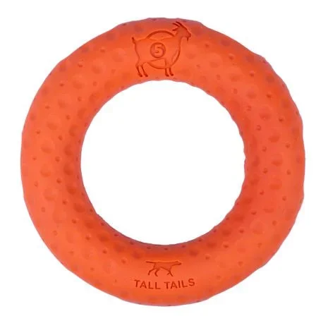 Tall Tails Goat Sport Ring Orange 5″ Dog Toy