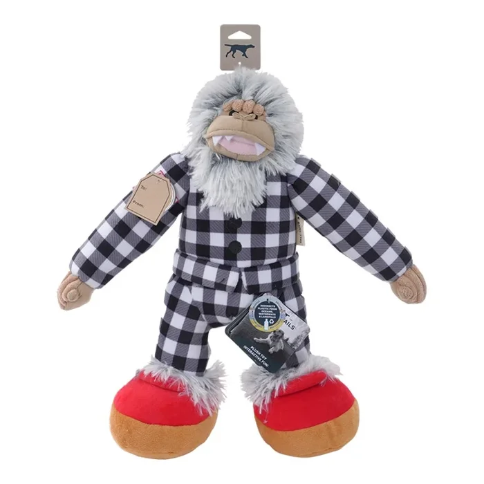 Tall Tails Plush Yeti in Pajamas Dog Toy -14″