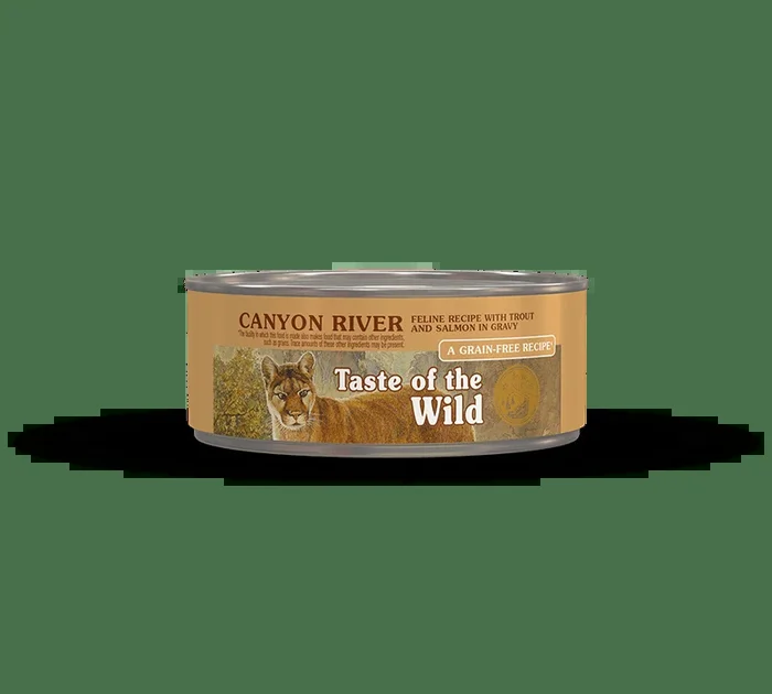 Taste of the Wild Canyon River Feline Recipe with Trout and Salmon in Gravy, Wet Cat Food
