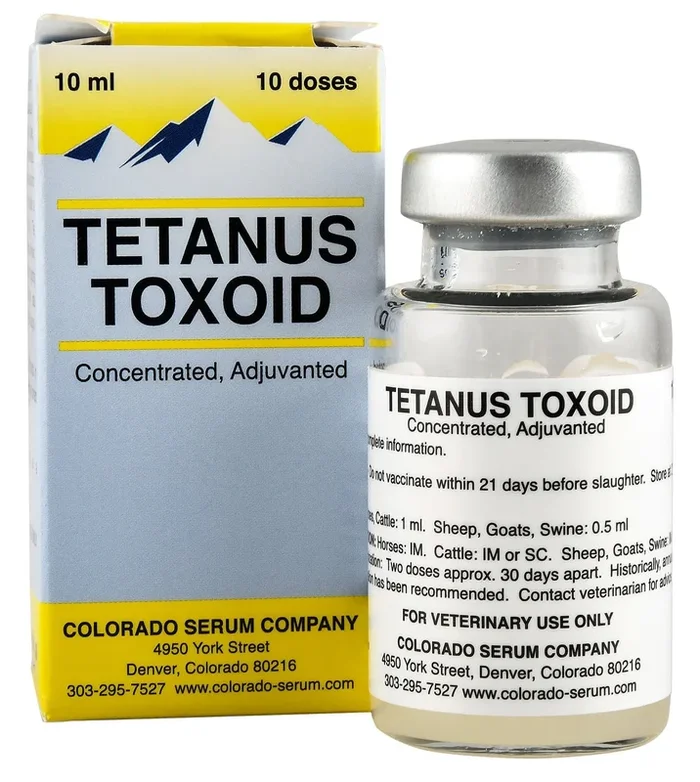 Tetanus Toxoid Concentrate Vaccine for Horses & Livestock