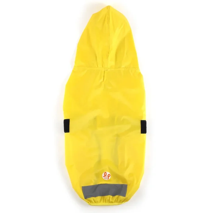 The Drizzle Deflector – Adjustable & Reflective Raincoat for Dogs by Lana Paws (Solid Yellow)
