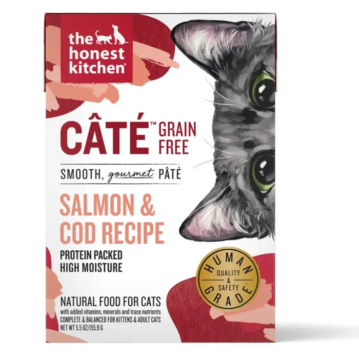 The Honest Kitchen Grain Free Wet Cat Food – Caté Salmon & Cod – 5.5oz