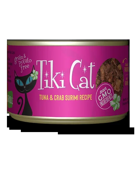 Tiki Cat Lanai Grill Tuna & Crab Surimi 6oz