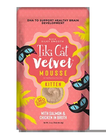 Tiki Cat Velvet Mousse PCH Kitten Salmon 2.4oz