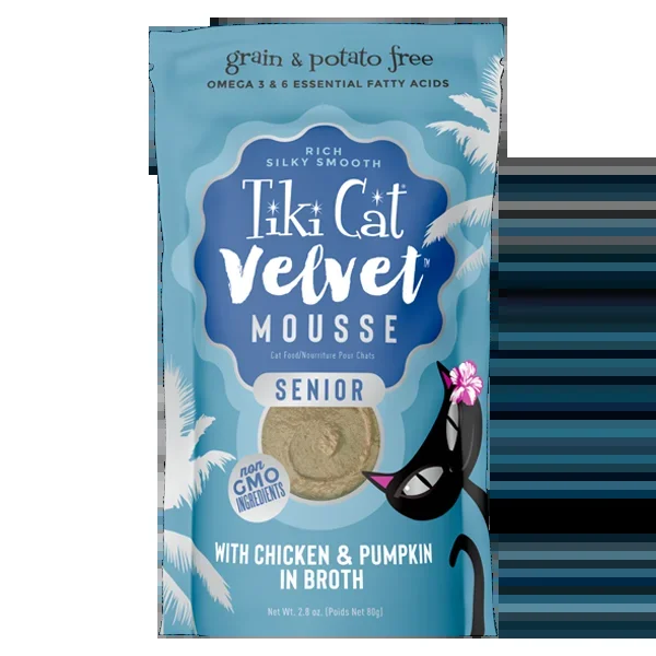 Tiki Cat Velvet Mousse PCH Senior Chicken 2.8oz