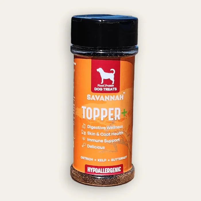 Topper Plus: Ostrich & Butternut (3oz) – The Flavor-Packed Superfood Boost for Your Dog’s Kibble