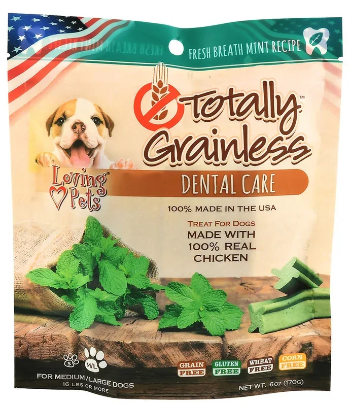 Totally Grainless Dental Care Treat for Dogs, 6 oz