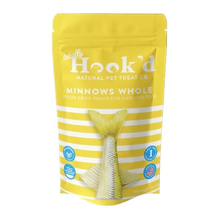 TOTALLY HOOK’D Whole Minnows Dog Treats
