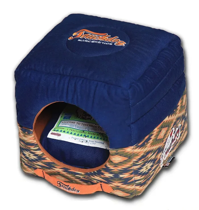 Touchdog® 70’s Vintage Tribal Dog House Bed