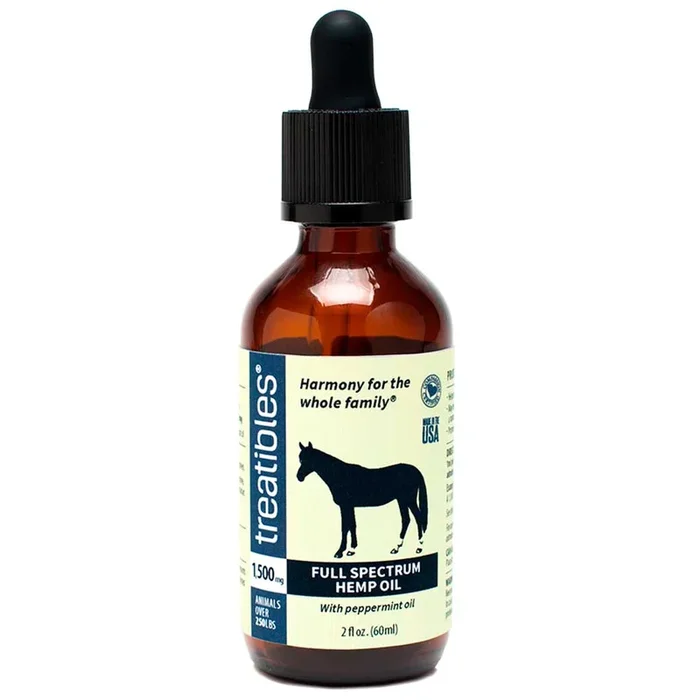 Treatibles 1,500mg Organic Full Spectrum Hemp Oil / CBD Dropper Bottle