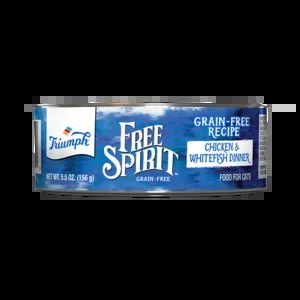 Triumph Free Spirit Grain Free Chicken & Whitefish Dinner Canned Cat Food